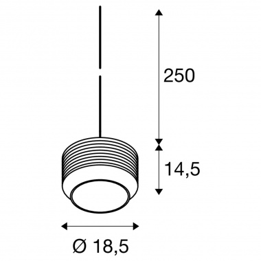 Lustr/závěsné svítidlo LA 1007596-4