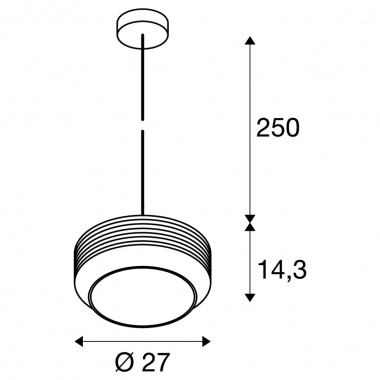 Lustr/závěsné svítidlo LA 1007598-5