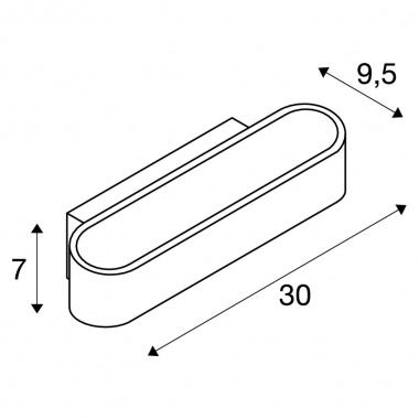 Nástěnné svítidlo  LED SLV LA 1000634-7