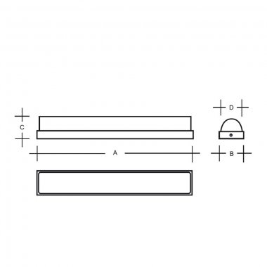 Nástěnné svítidlo LUCIS CASTOR 18W LED 3000K sklo argento dorato opál DALI PS2.L1.70L-1