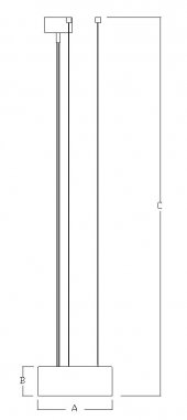 Závěsné svítidlo LUCIS ELIOS 12,5W LED 4000K akrylátové sklo ZK3.K4.E220.44L DALI-1