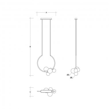 Závěsné svítidlo LUCIS OHM 29W LED 3000K sklo bílá opál ZL2.L1.O55.60L DALI-1