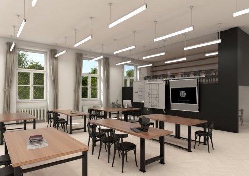 Závěsné svítidlo LUCIS AULA ZT 50W LED 4000K akrylátové sklo bílá ZT.AU1.L2.1500.41L DALI-2