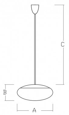 Závěsné svítidlo LUCIS DAPHNE ZT 40W LED 3000K sklo bílá opál ZT.L1.D450.31L DALI-1