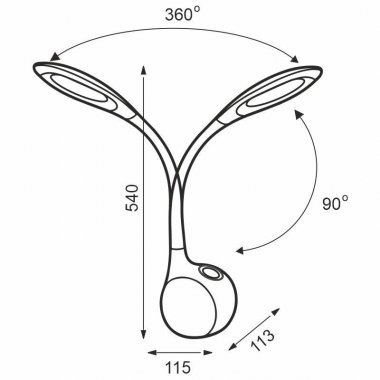 LED lampa EMILY 7W stmívatelná + RBG - DL3401/W-3