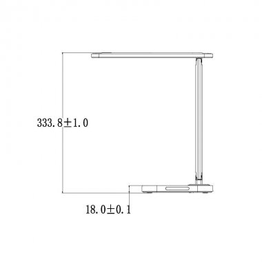 LED lampa KIARA 7W stmívatelná s USB + noční světlo + časovač - DL4304/B-1