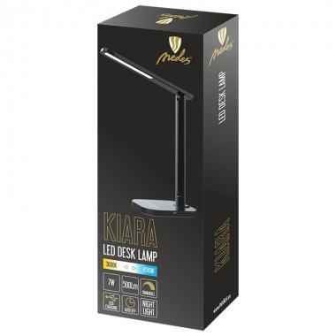 LED lampa KIARA 7W stmívatelná s USB + noční světlo + časovač - DL4304/B-3