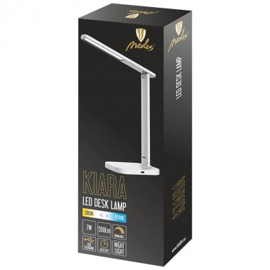 LED lampa KIARA 7W stmívatelná s USB + noční světlo + časovač - DL4304/W-2