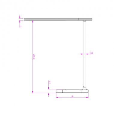 LED lampa JENY stmívatelná s časovačem, bezdrátovým nabíjením a USB 8W - DL4305/B-3