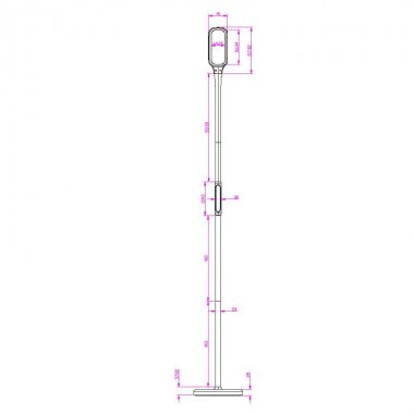 LED lampa XENIA 12W stmívatelná s časovačem ( stůl / zem / klip ) - DL4306/B-2