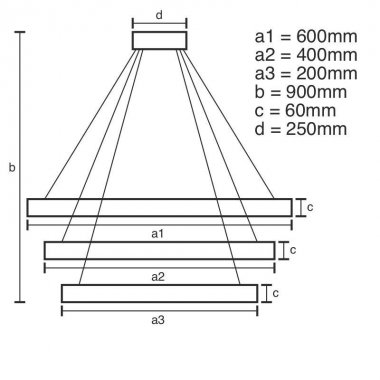 LED svítidlo + dálkový ovladač 165W - J4318/B-1