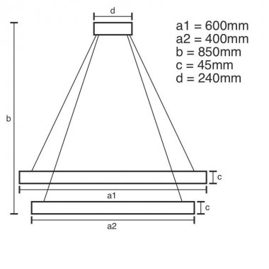 LED svítidlo + dálkový ovladač 120W - J4328/CH-3