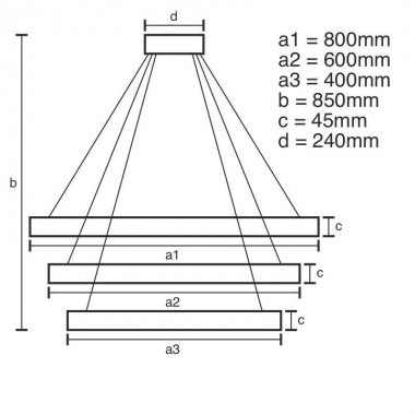 LED svítidlo + dálkový ovladač 220W - J4329/G-5