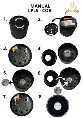 Čočka 15° pro LED svítidlo LPL522C, LPL522CB - L51015-2