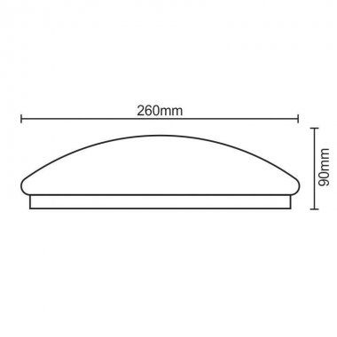 LED svítidlo OPAL 12W / SMD / 4000K / IP44 - LCL421/44-1