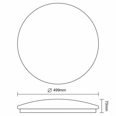 LED svítidlo OPAL + dálkový ovladač 48W - LCL535BT-2