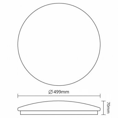 LED svítidlo OPAL + dálkový ovladač 48W - LCL535LW-4