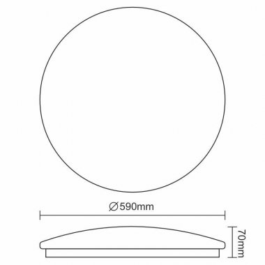 LED svítidlo STAR + dálkový ovladač 60W - LCL536AS-4