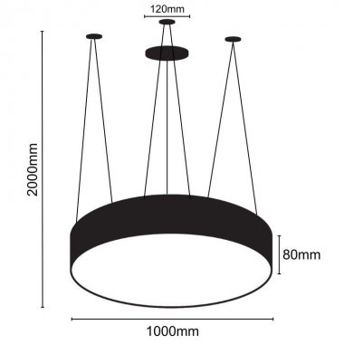 LED svítidlo 100W / 4000K - LCL7123-H-1