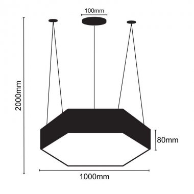 LED svítidlo 100W / 4000K - LCL7323-H-4