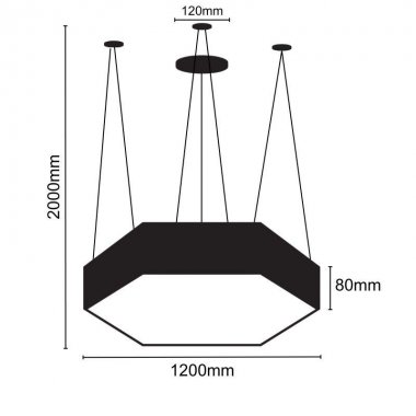 LED svítidlo 120W / 4000K - LCL7324-H-3