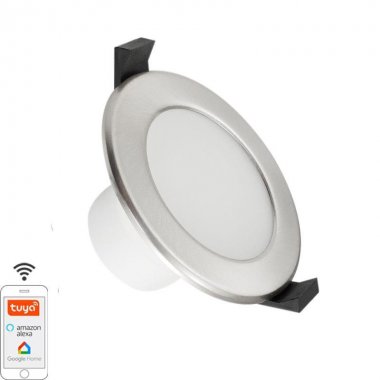 LED svítidlo WIFI 7W / IP44 / 3000K - 6500K / SI - LDL163/SW