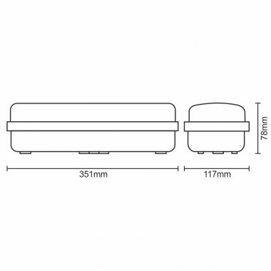 LED nouzové svítidlo 3W / 3h / IP65 - LEL101-2