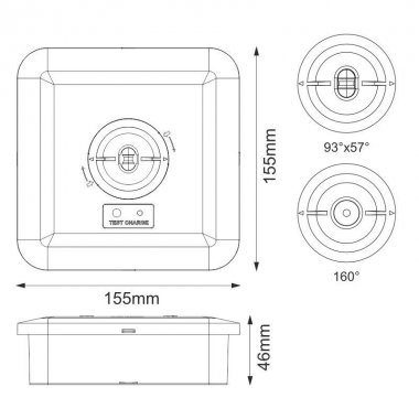 LED nouzové svítidlo 2W / 3h / IP65 - LEL602-2