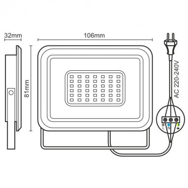 LED reflektor 10W / 4000K - LF0021-5