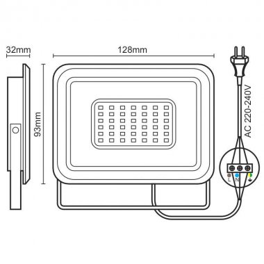 LED reflektor 20W / 4000K - LF0022-5