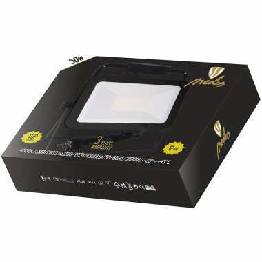 LED HQ reflektor 50W + držák / 4000K / BK / H - LF2024H-2