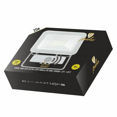 LED HQ reflektor 20W + PIR IP65 senzor / 4000K / WH / PS - LF2122S-5