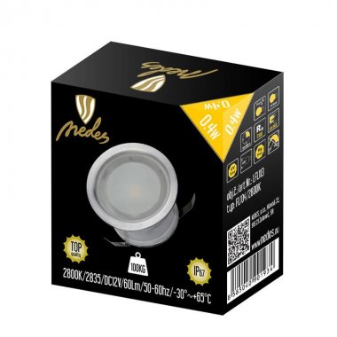 LED podlahové svítidlo 0,4W / IP67 FL104 / 2800K - LFL113-4