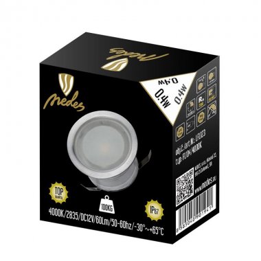 LED podlahové svítidlo 0,4W / IP67 FL104 / 4000K - LFL123-3