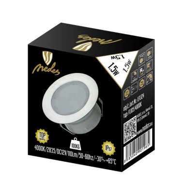 LED podlahové svítidlo 1,5W / IP67 FL105 / 4000K - LFL124-4