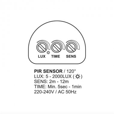 LED reflektor + PIR 24W / 4000K - LFX121-5