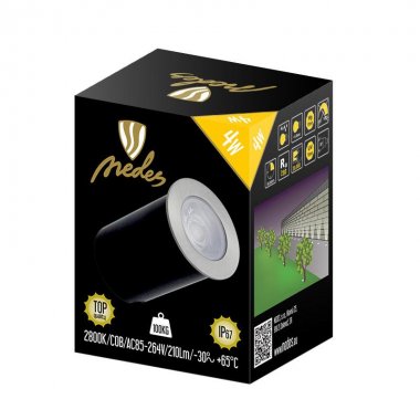 LED podlahové svítidlo 4W / IP67 GL501 / 2800K - LGL514-4