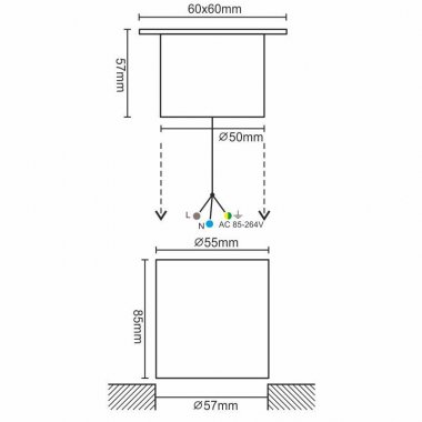 LED podlahové svítidlo 4W / IP67 GL511 / 2800K - LGL514S-3