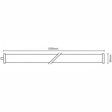 LED prachotěsné svítidlo 40W / IP69K / IK10 LKW / 1200 / 4000K - LNL423-2