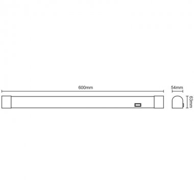 LED svítidlo 15W / IP44 LB03 / 600 / SMD / 4000K - LNL7421/WH-2