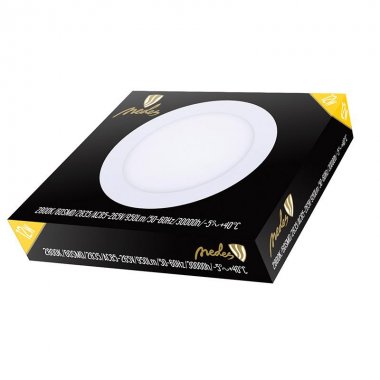 LED panel 12W / PR / SMD / 2800K / WH - LPL113-5