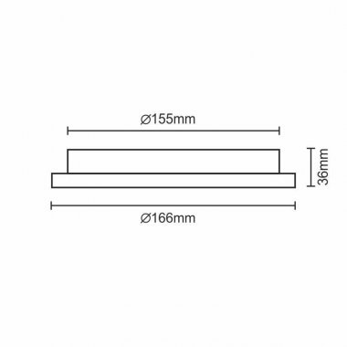 LED panel HV 12W / PR / SMD / 2800K / WH - LPL113H-5