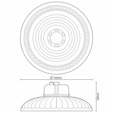 LED svítidlo UFO 150W / IP65 / 5000K + senzor + standby mode - LU112/SR-3