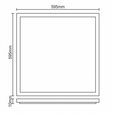 LED panel UGR 32W / 595x595 / SMD / 4500K / WH / UGR - PL120P/U-3