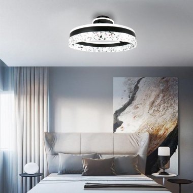 LED luxusní stropní křišťálové svítidlo s dálkovým ovladačem 86W - TA1306/B-4