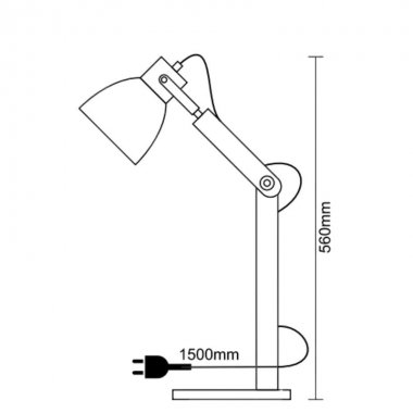 Stolní lampa z masivního dřeva E27 / 60W - WRE151-3