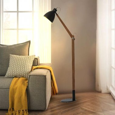 Designová stojací lampa z masivního dřeva E27 / 60W - WRE152-2