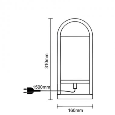 Designová stolní lampa z masivního dřeva E27 / 60W - WRE171-7