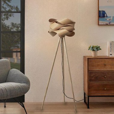 Designová stojací lampa z masivního dřeva E27 / 60W - WRE191