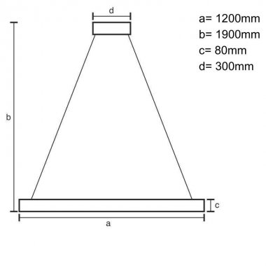 LED svítidlo masivní dřevo 22W - WRL0121-4